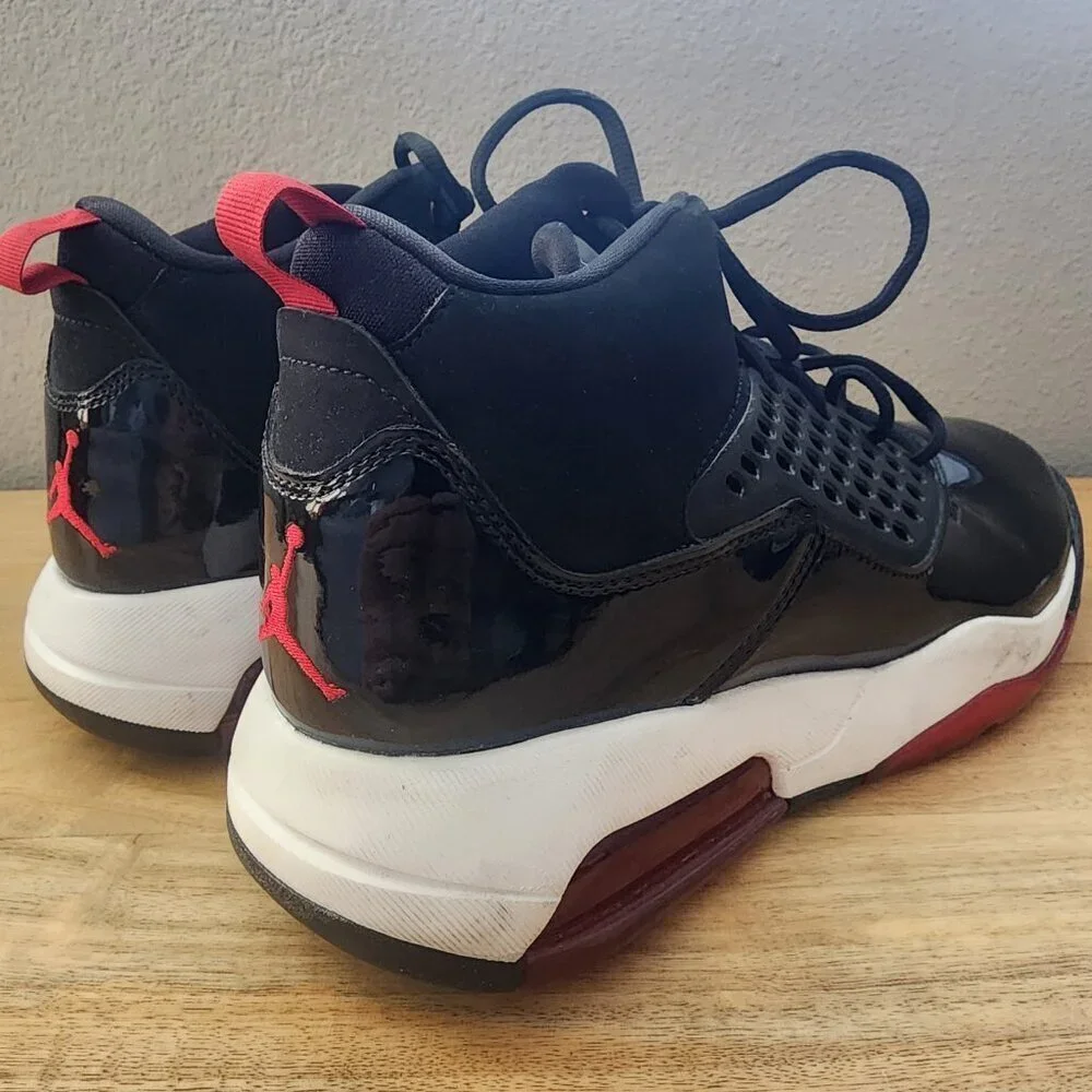Air Jordan Maxin 200 Black Red Jumpman Basketball Sneakers CD6123 001 Mens 12